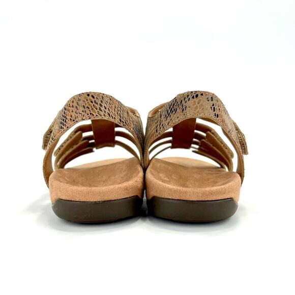 Vionic Harissa Women Sandal Sz 8 Tan Leather Arch Support Adjustable Strap Comfy - Picture 10 of 16